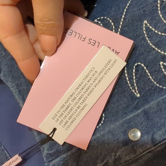 Avec les filles western embroidered denim mini dress - Picture 8 of 16